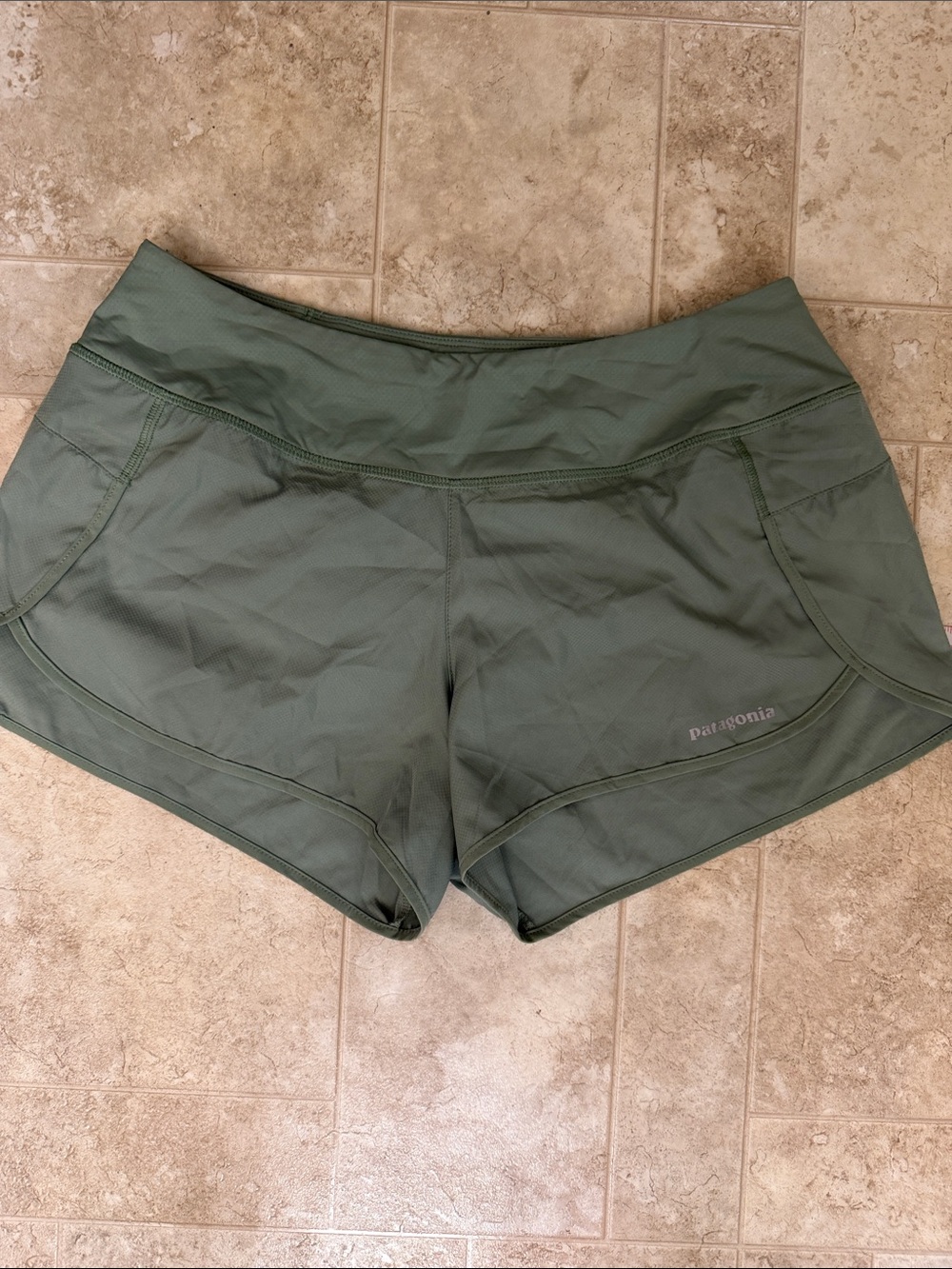 Patagonia Olive Green Women's Athletic Shorts